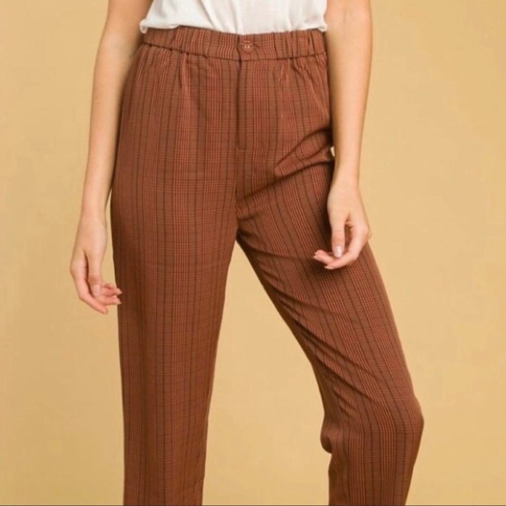 SOLD Wild Honey 🍂 Fall Plaid High Waisted Pants NWT - Picture 15 of 15
